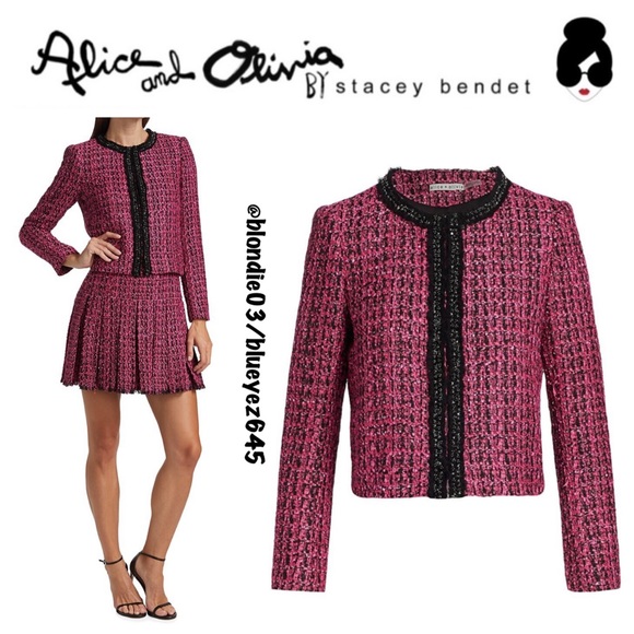 Alice + Olivia Jackets & Blazers - Alice + Olivia Kidman Tweed Jacket XS